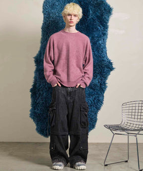 Gradation Short Length Prime-Over V-Neck Knit Pullover