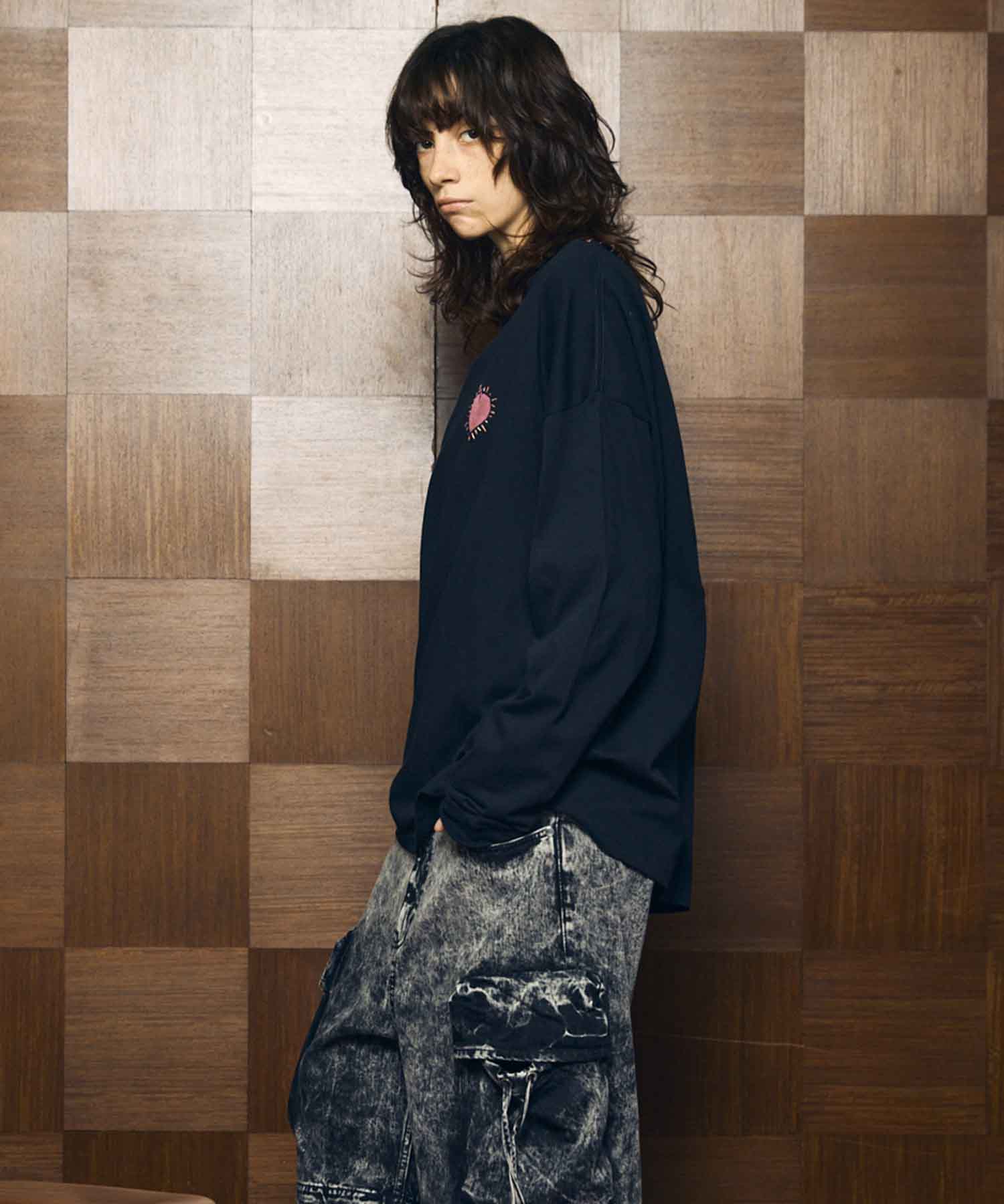 [25AW PRE-ORDER] Nuance Graphics Hand Stitching Long Sleeve TEE