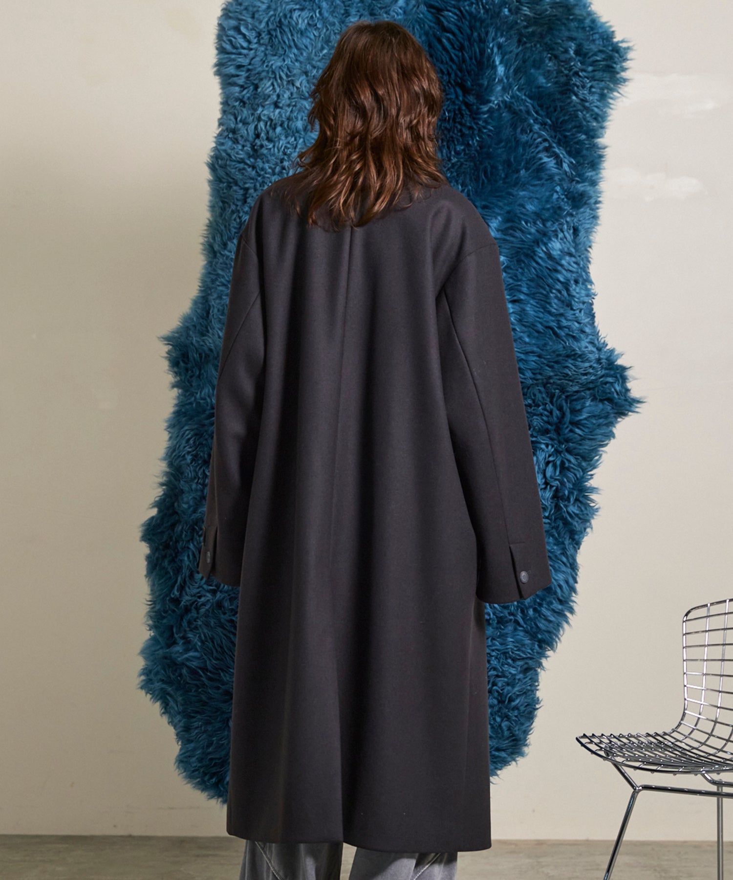 Super170s Prime-Over Melton Chesterfield Coat