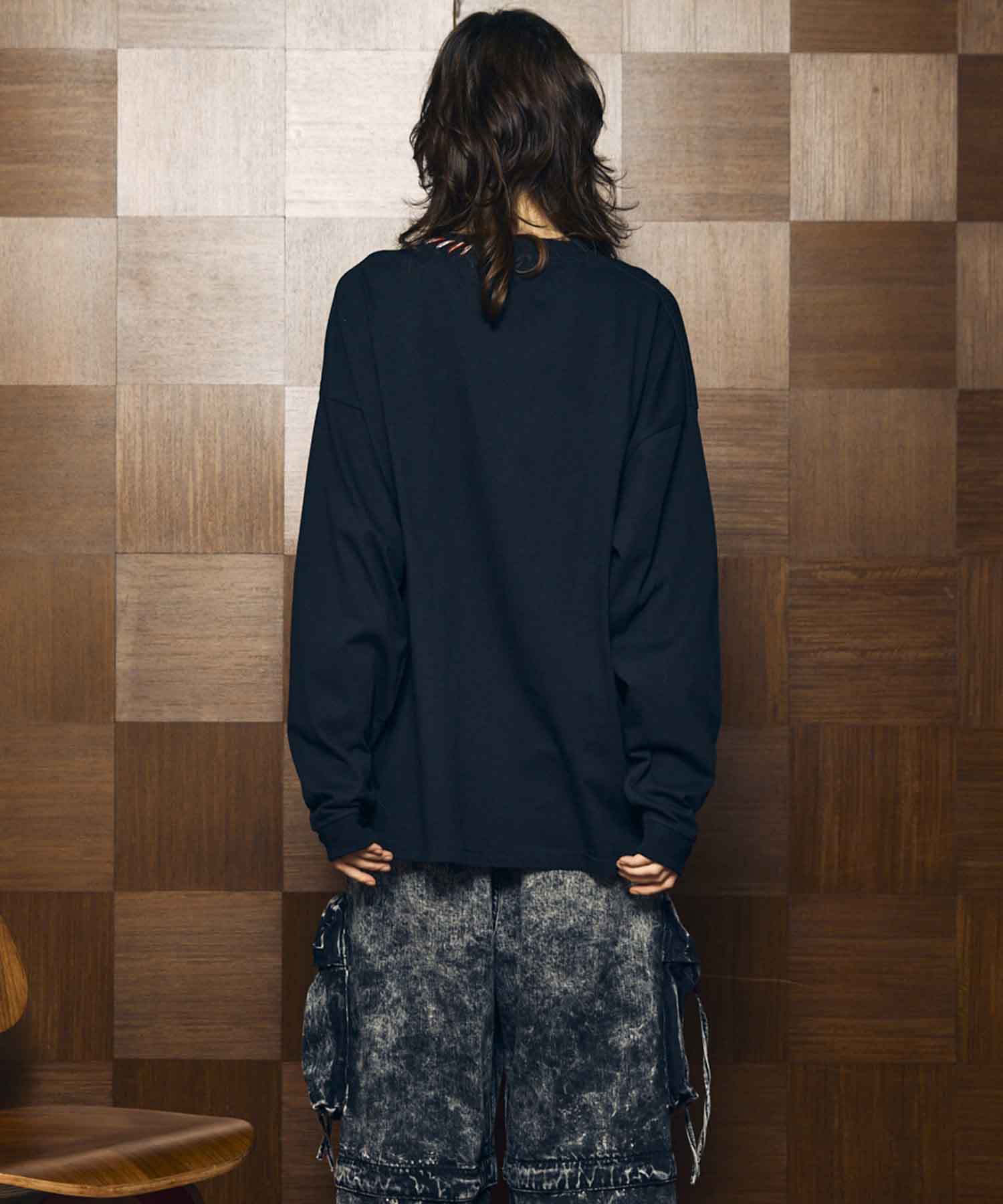 [25AW PRE-ORDER] Nuance Graphics Hand Stitching Long Sleeve TEE