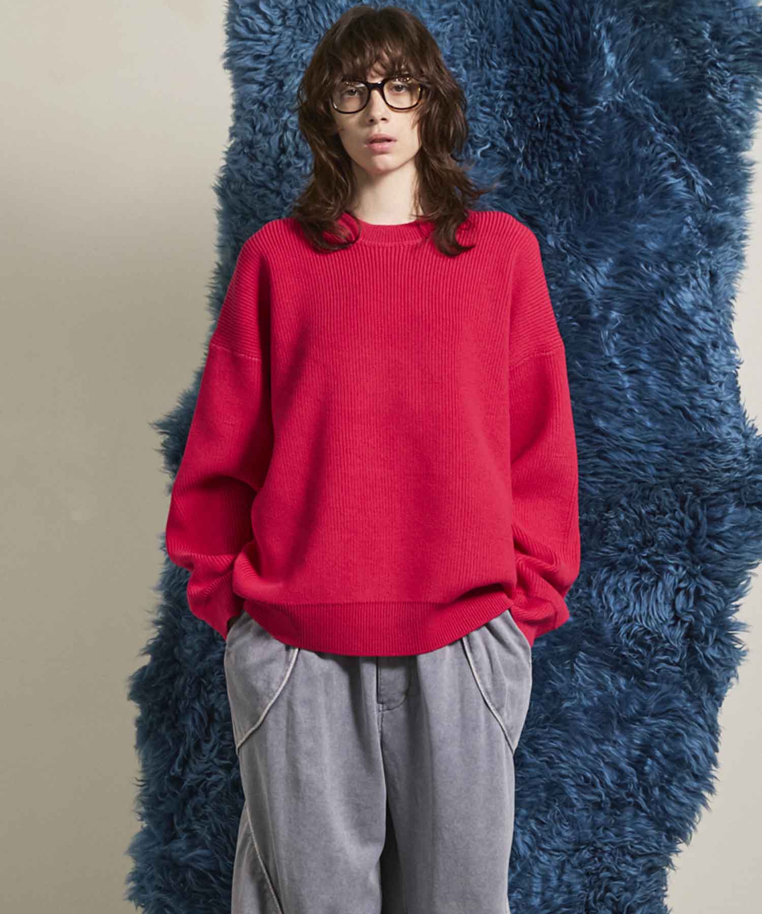 Gradation Short Length Prime-Over V-Neck Knit Pullover