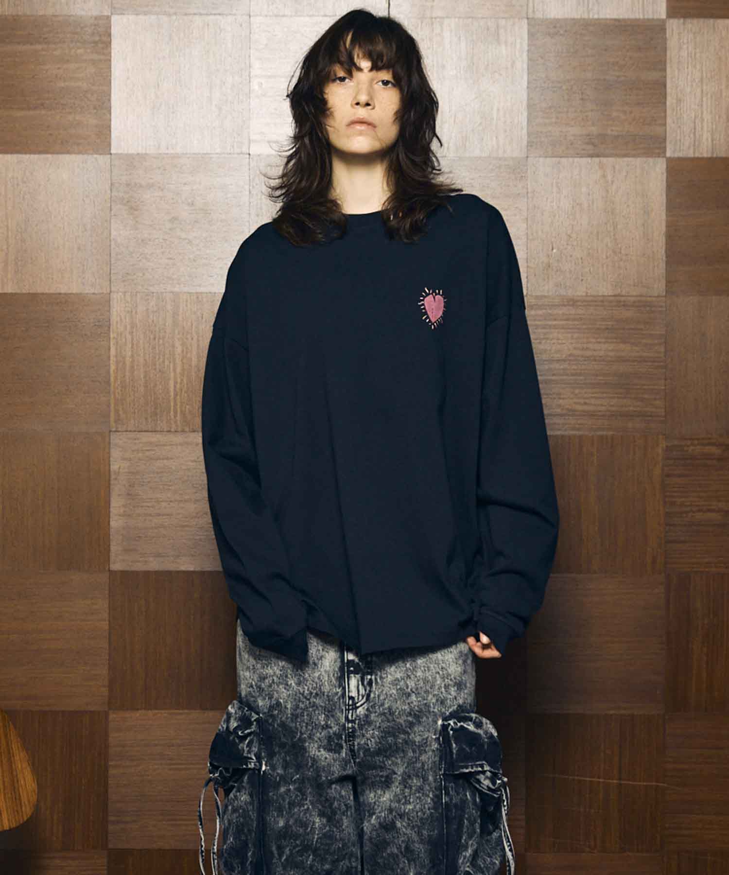 [25AW PRE-ORDER] Nuance Graphics Hand Stitching Long Sleeve TEE