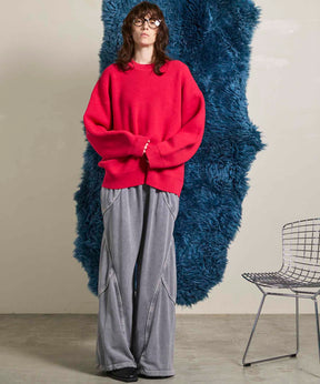 Gradation Short Length Prime-Over V-Neck Knit Pullover