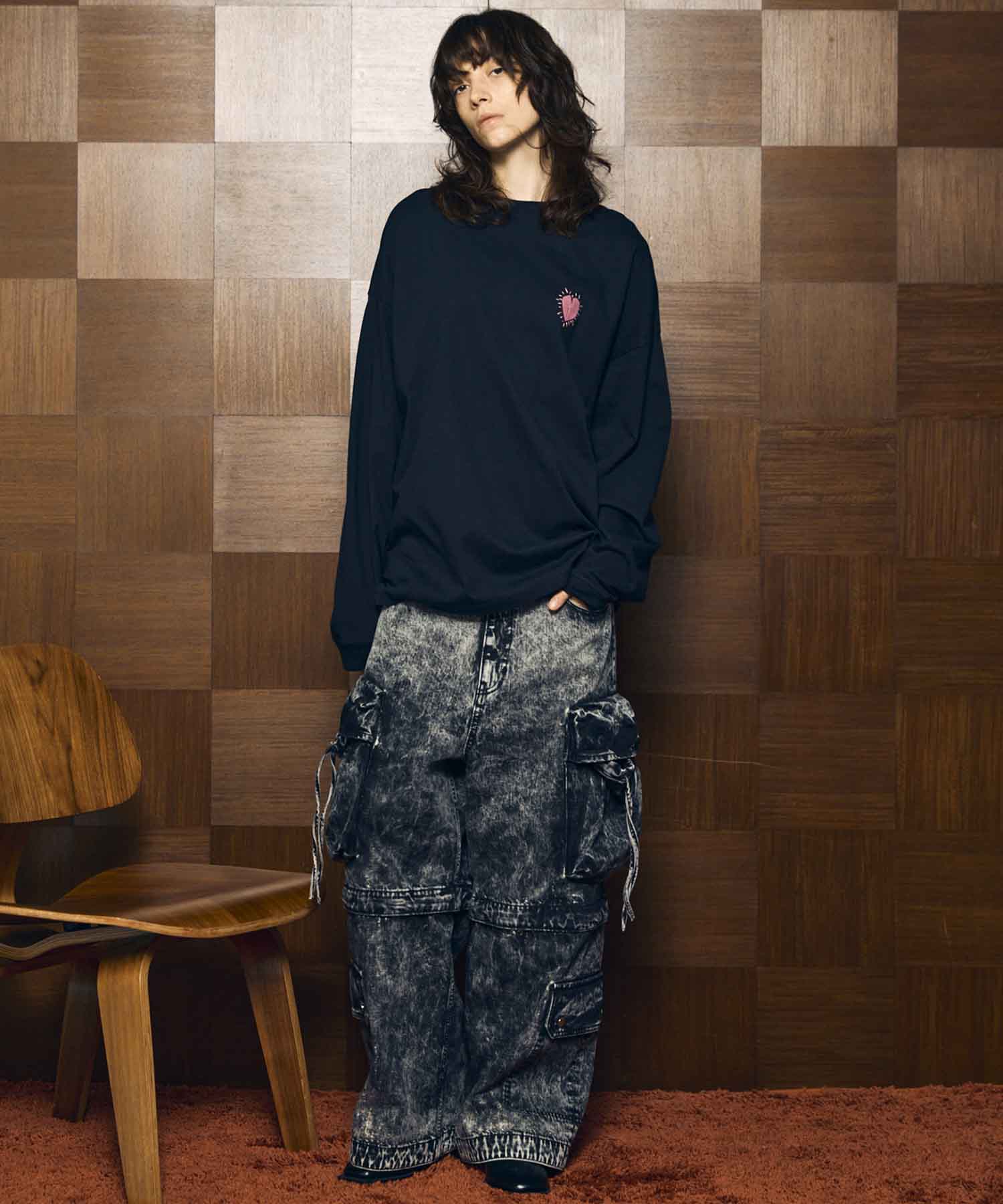 [25AW PRE-ORDER] Nuance Graphics Hand Stitching Long Sleeve TEE