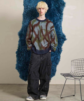 Big Pocket 2way Buggy Denim Cargo Pants