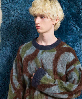 Gradation Short Length Prime-Over V-Neck Knit Pullover