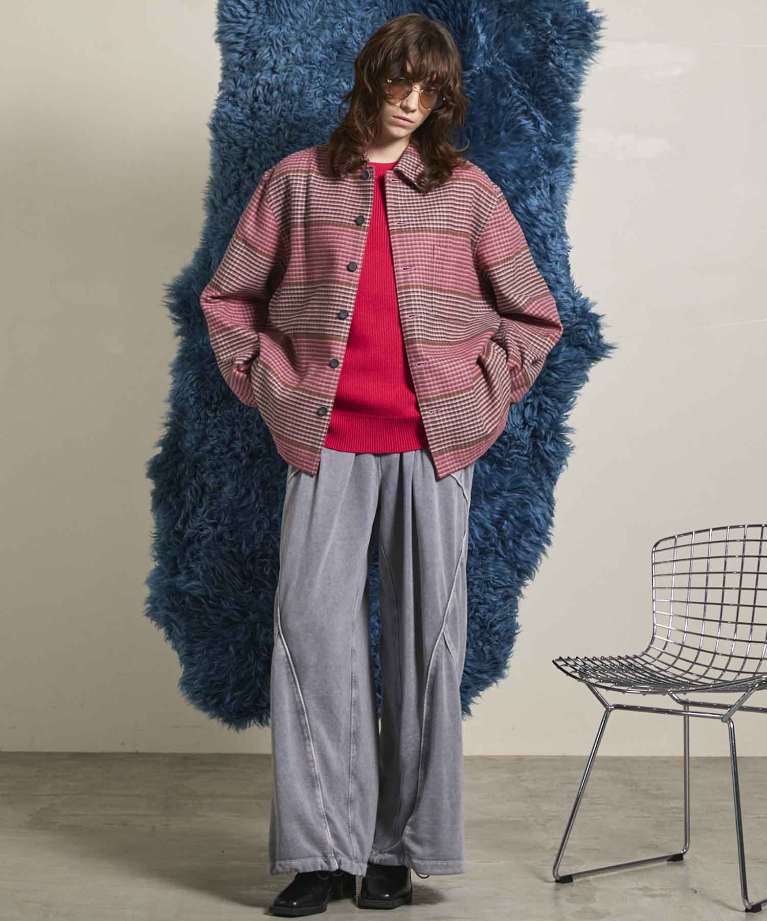 Gradation Short Length Prime-Over V-Neck Knit Pullover