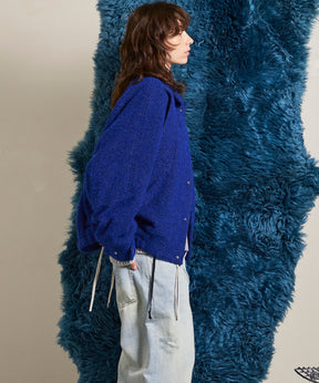 【Italian Dead Stock Fabric】Prime-Over Curved Pocket Blouson