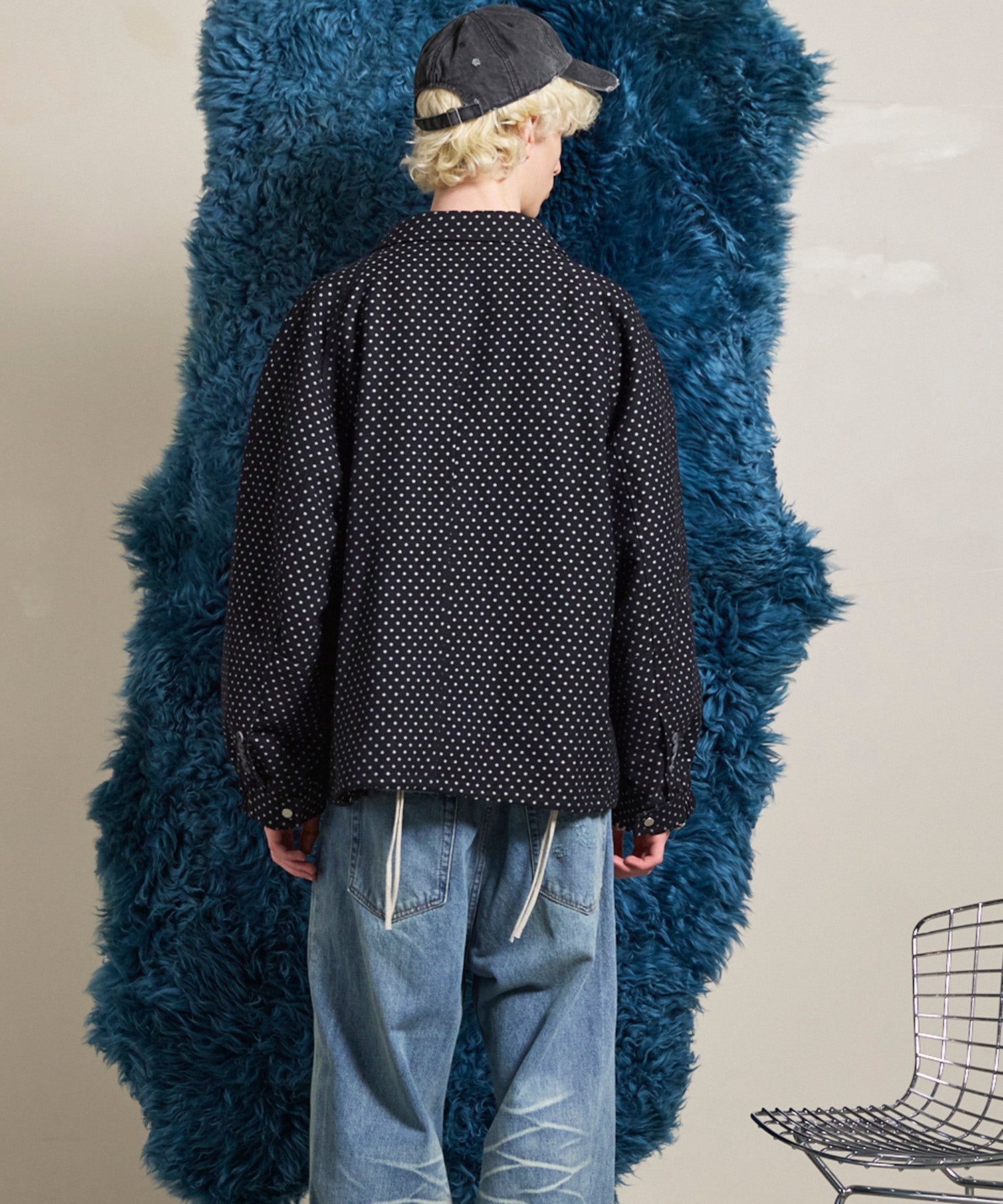 【Italian Dead Stock Fabric】Prime-Over Curved Pocket Jacket