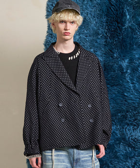 【Italian Dead Stock Fabric】Prime-Over Curved Pocket Jacket