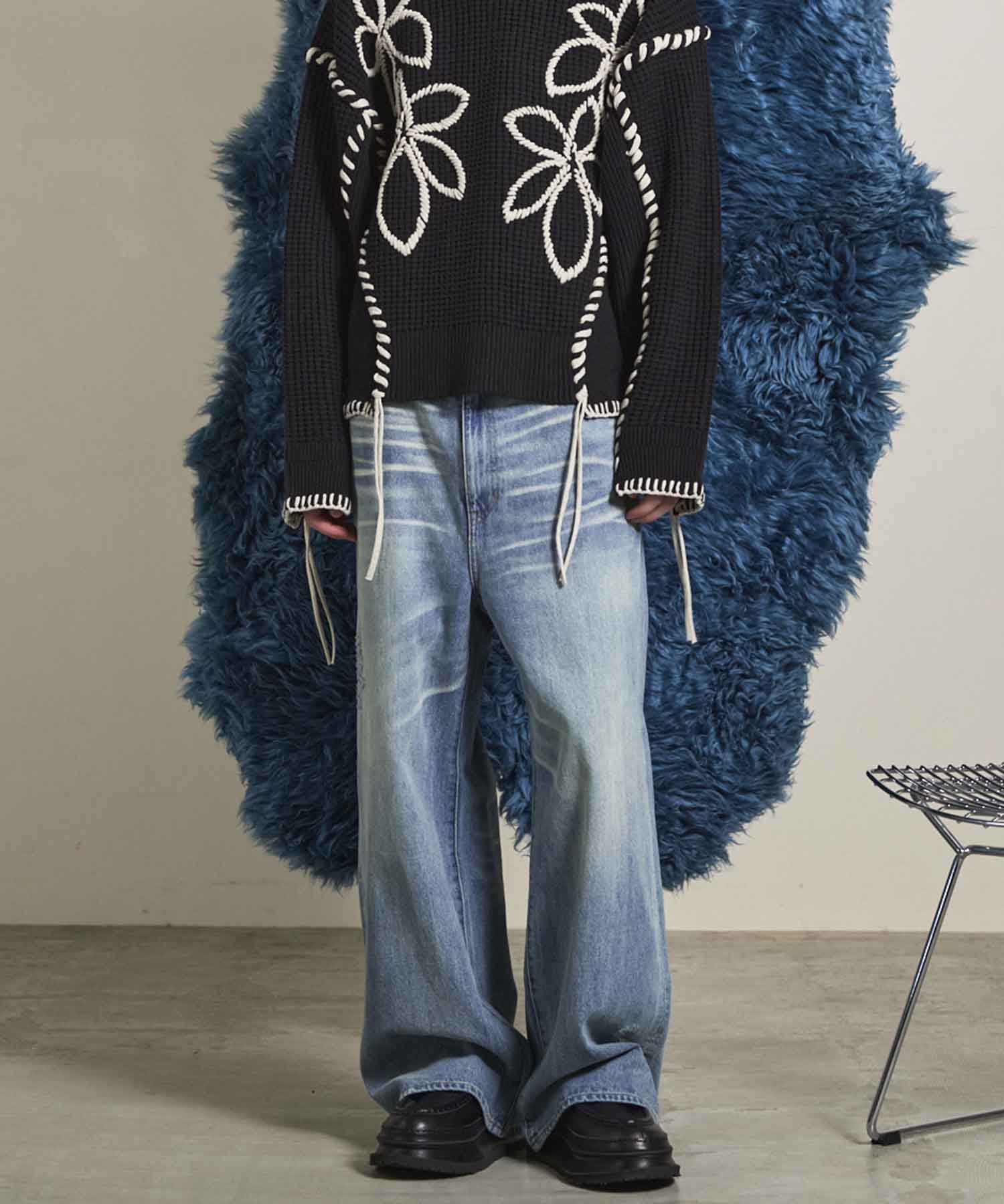 10.5oz Straight Denim Pants