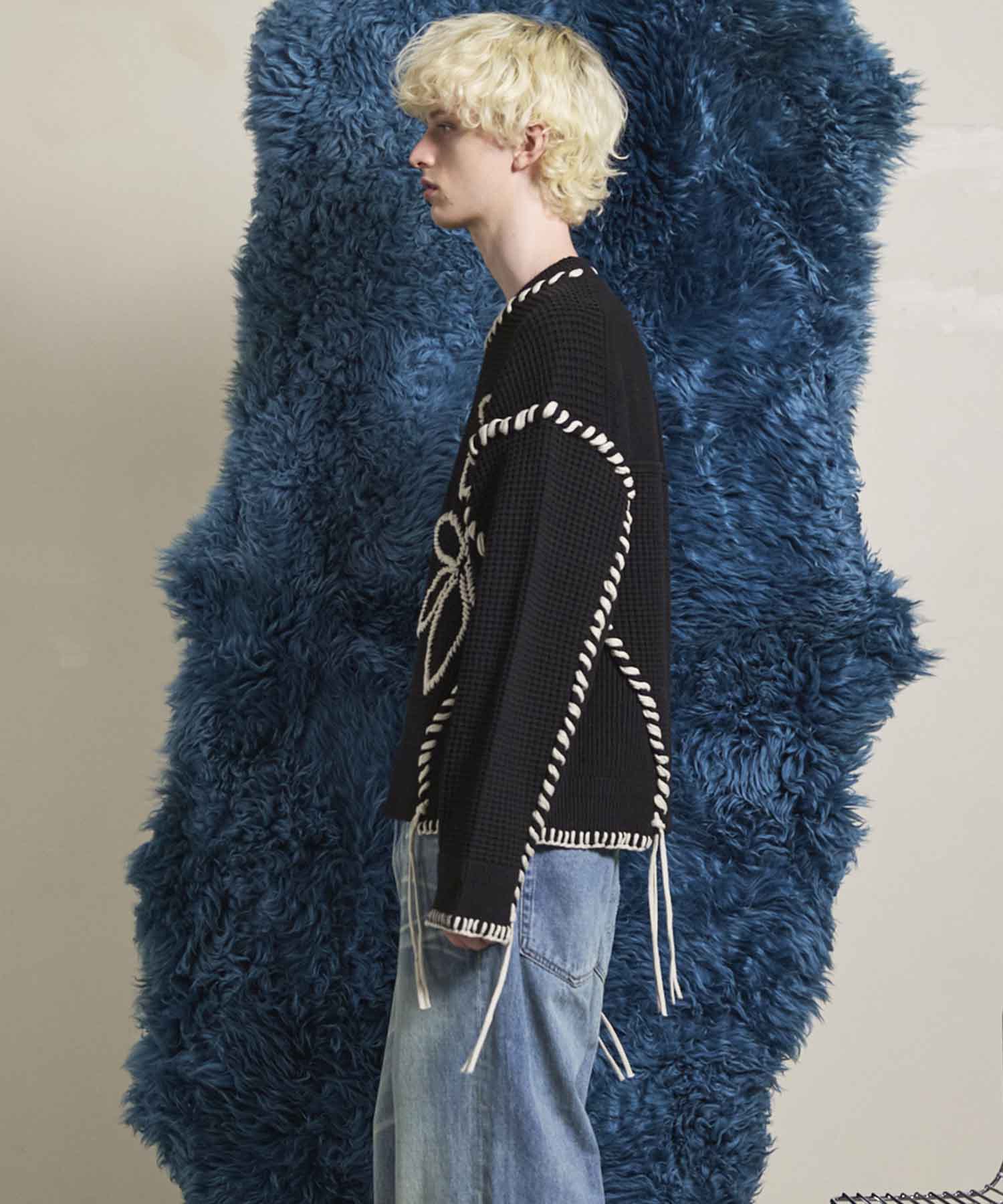 Gradation Short Length Prime-Over V-Neck Knit Pullover