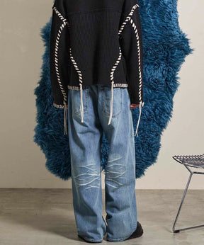 10.5oz Straight Denim Pants