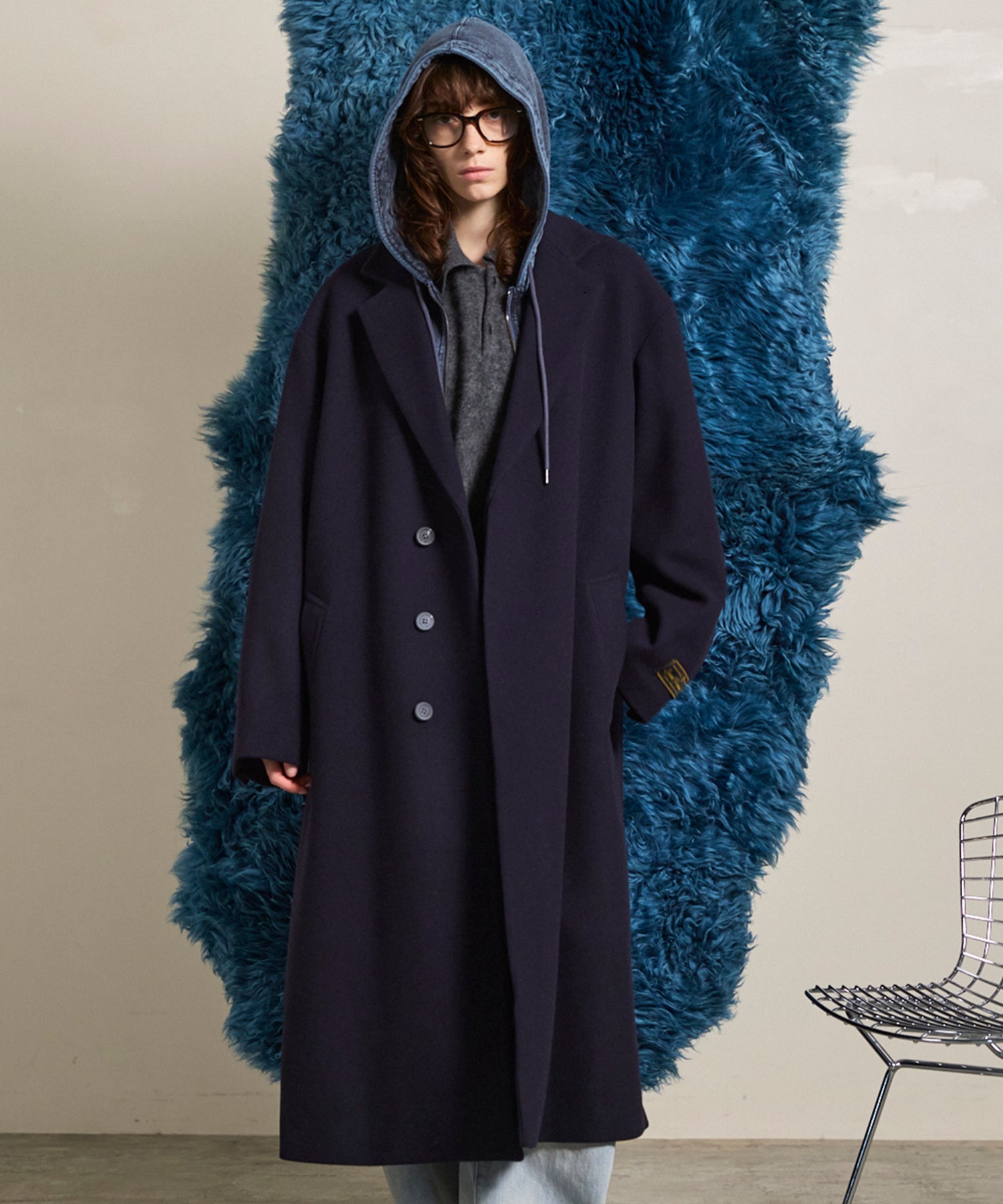 CLORE+ プードルベスト　チャコールグレー titivate ベスト ジレ プードルファーベスト レディース