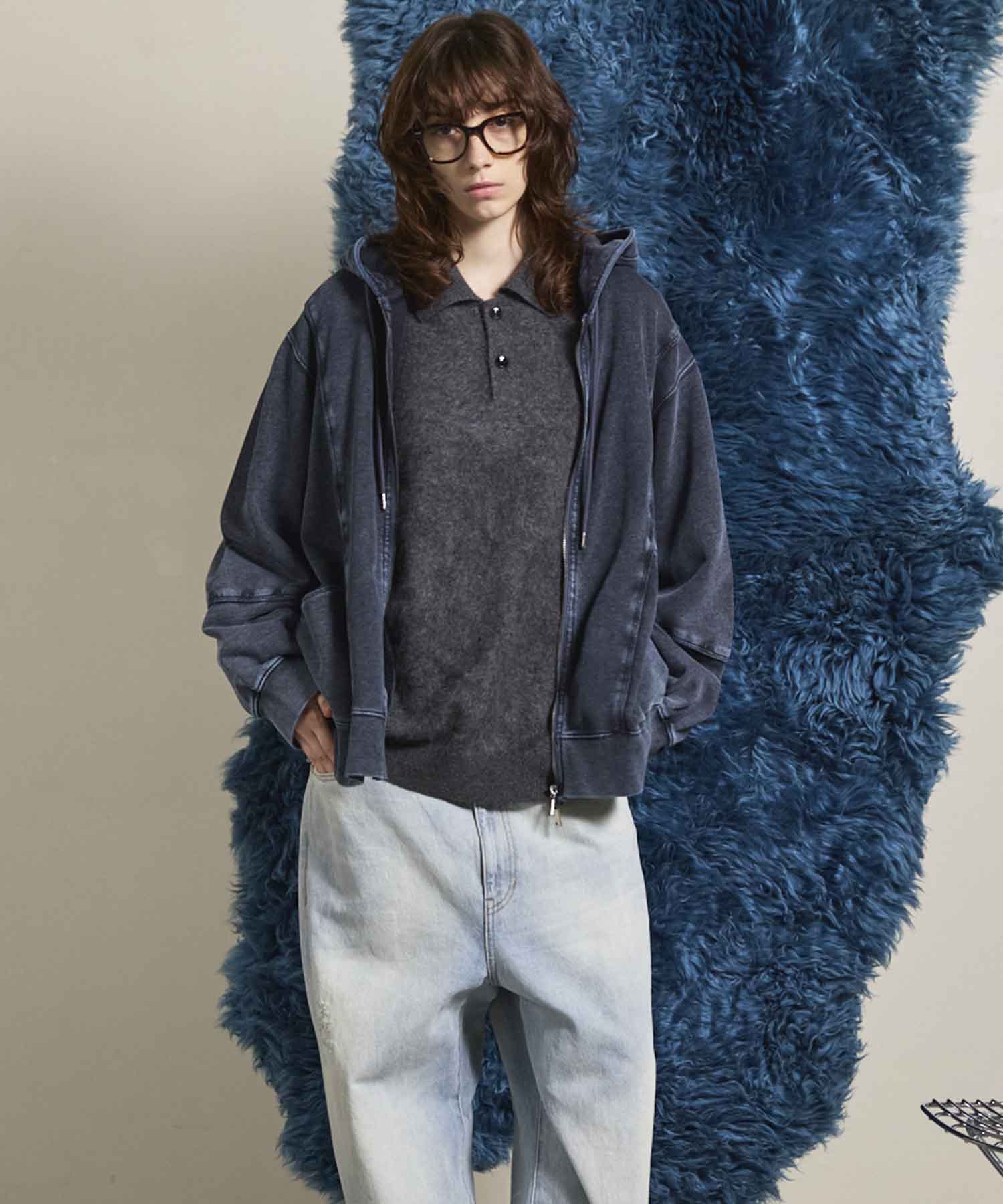 Prime-Over Crew Neck Long Sleeve Waffle T-Shirt