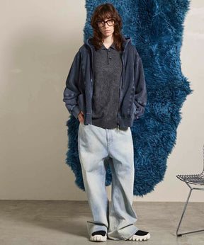 Gradation Short Length Prime-Over V-Neck Knit Pullover