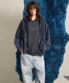 Prime-Over Crew Neck Long Sleeve Waffle T-Shirt