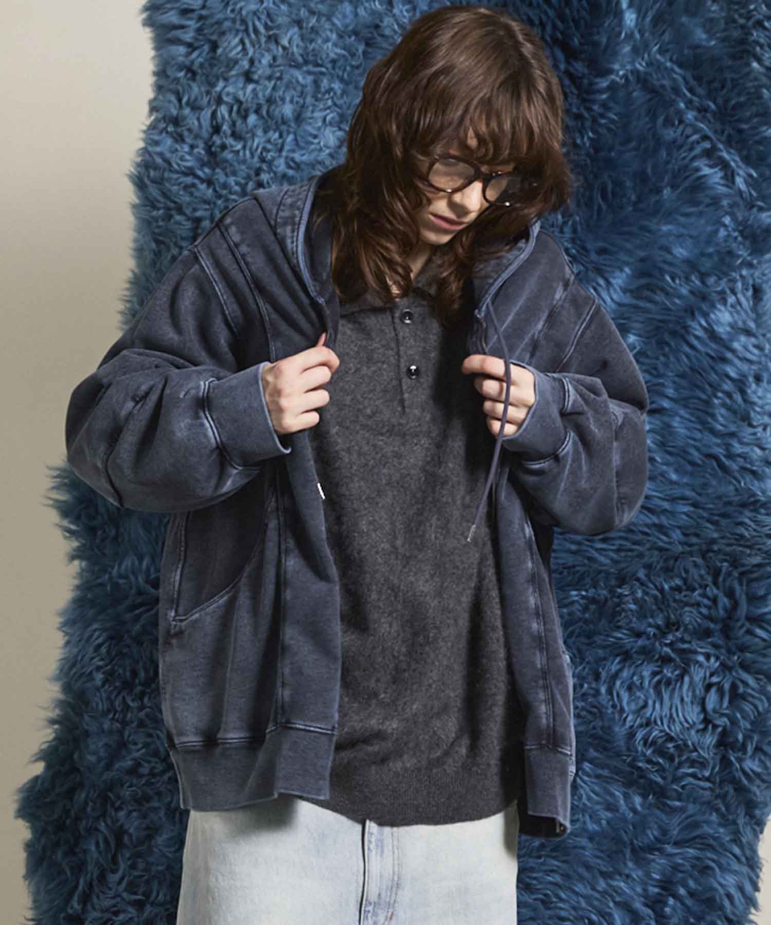 Prime-Over Crew Neck Long Sleeve Waffle T-Shirt