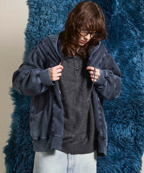 Prime-Over Crew Neck Long Sleeve Waffle T-Shirt