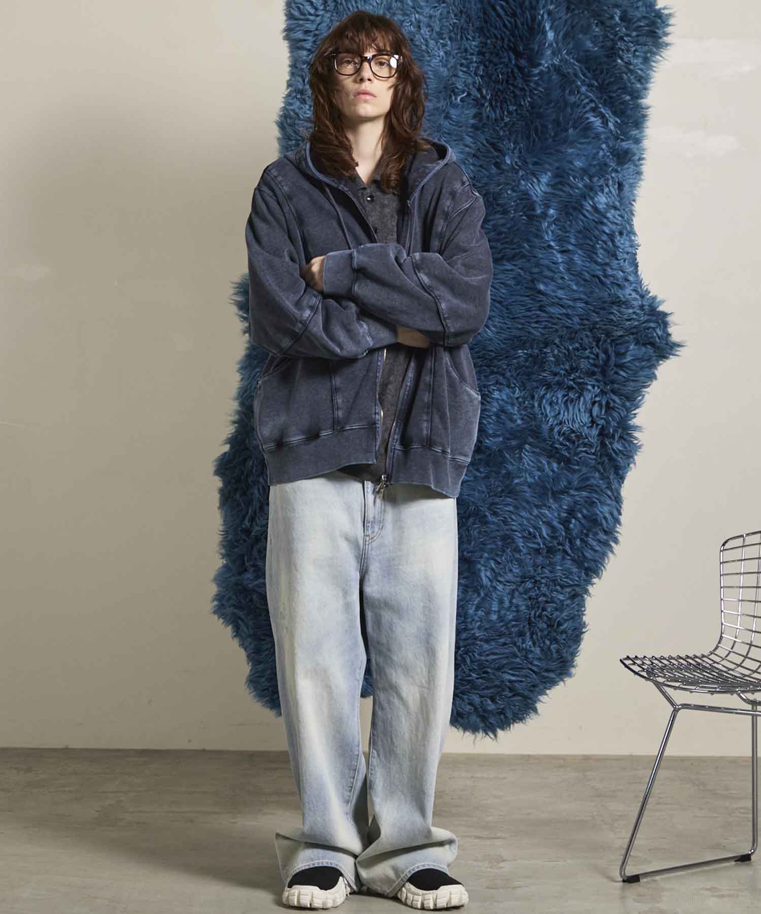 Prime-Over Crew Neck Long Sleeve Waffle T-Shirt