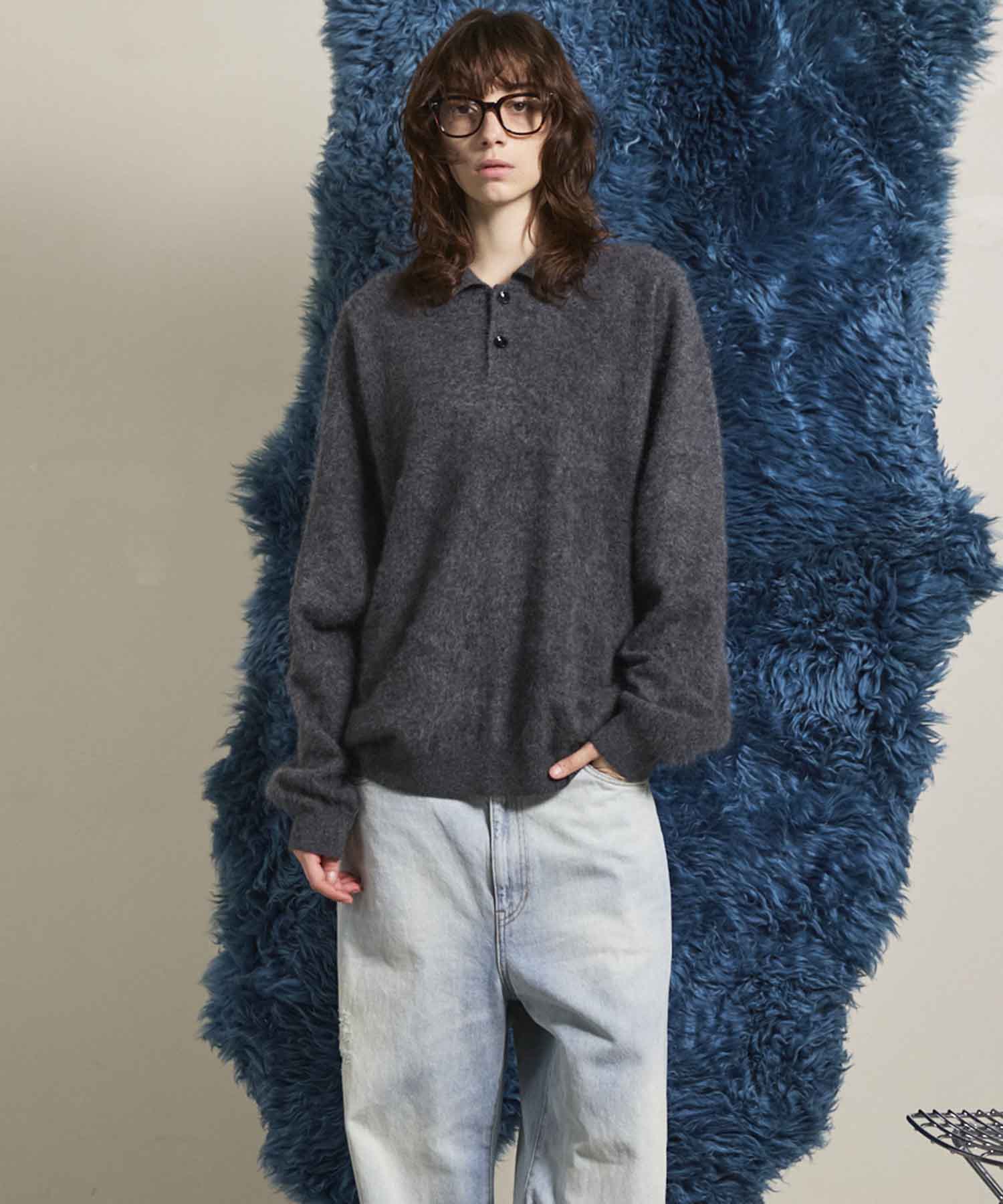 Gradation Short Length Prime-Over V-Neck Knit Pullover