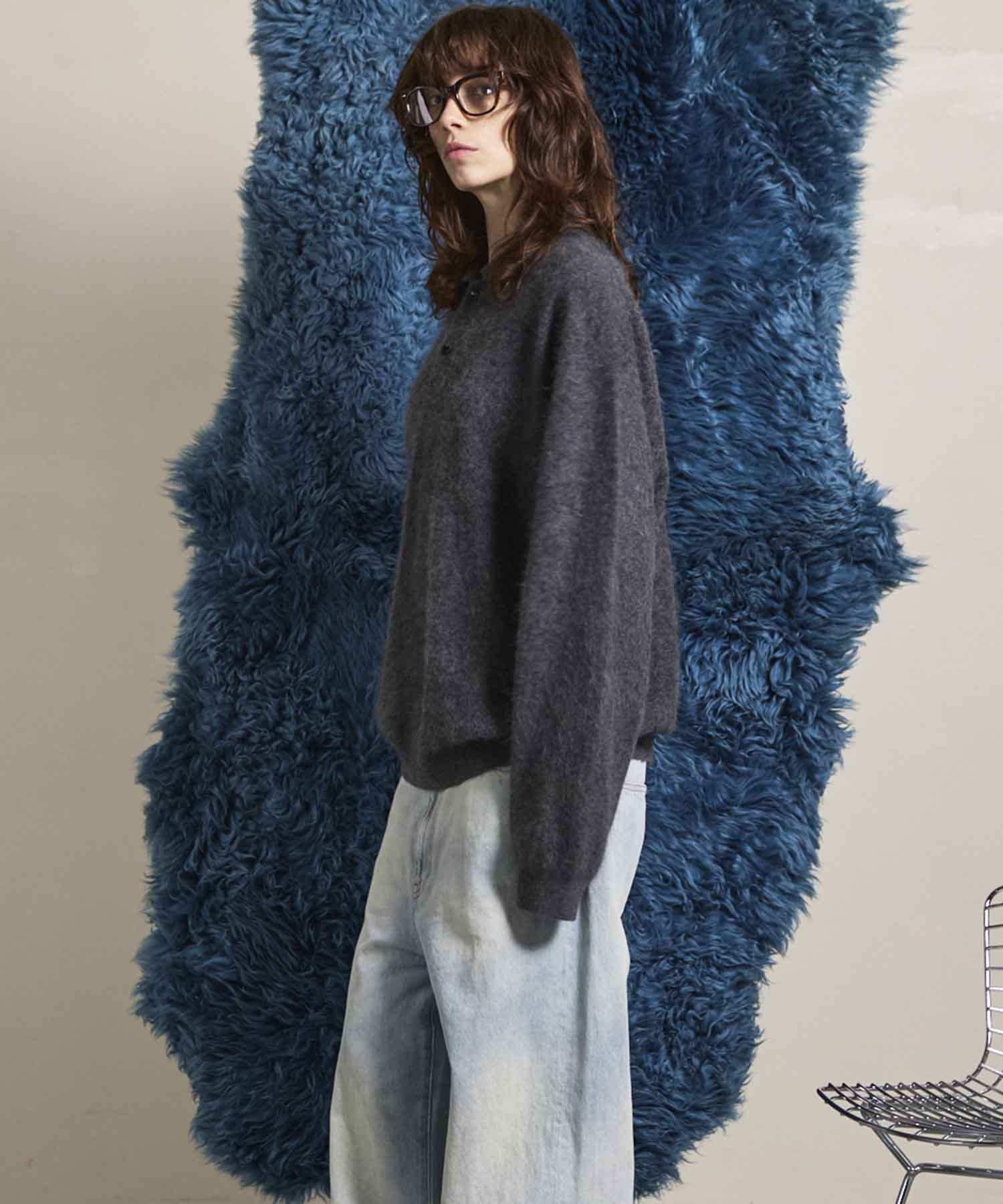 Gradation Short Length Prime-Over V-Neck Knit Pullover