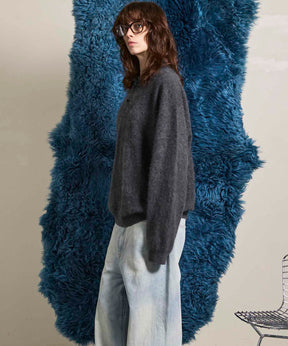 Gradation Short Length Prime-Over V-Neck Knit Pullover