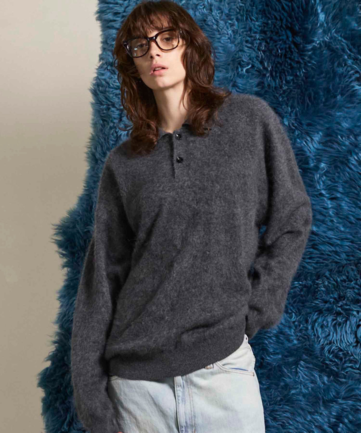 Super140 Brushed Extra Fine Merino Wool Polo Shirt