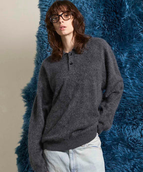 Gradation Short Length Prime-Over V-Neck Knit Pullover