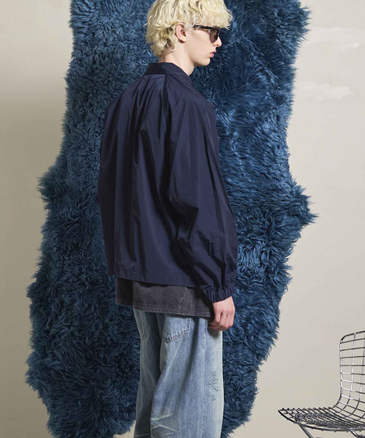 Prime-Over Raglan Sleeve Pocket Shirts Blouson