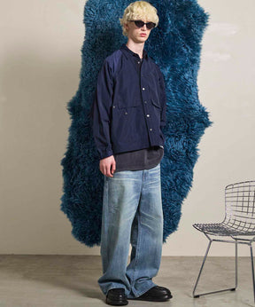 Prime-Over Raglan Sleeve Pocket Shirts Blouson