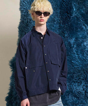 Prime-Over Raglan Sleeve Pocket Shirts Blouson