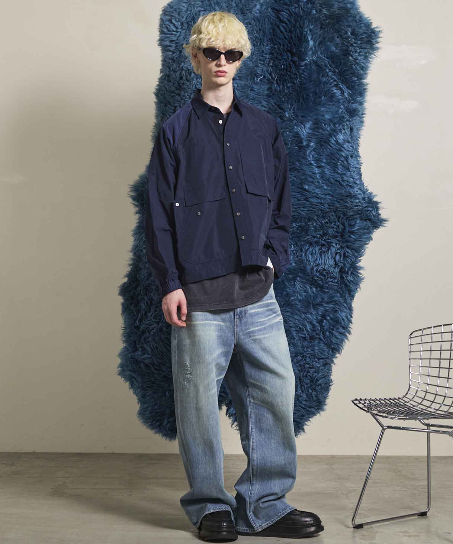 10.5oz Wide Straight Denim Pants