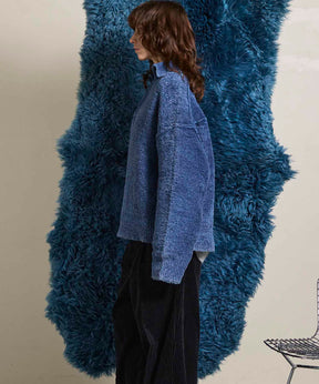 Gradation Short Length Prime-Over V-Neck Knit Pullover