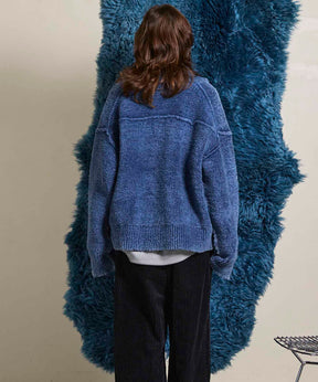 Gradation Short Length Prime-Over V-Neck Knit Pullover