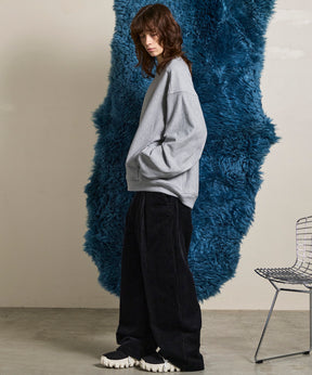 Wide-Wale Corduroy One-Tuck Pants