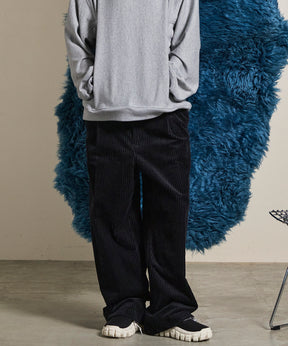Wide-Wale Corduroy One-Tuck Pants