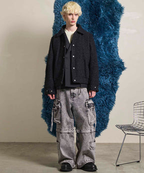 Big Pocket 2way Buggy Denim Cargo Pants