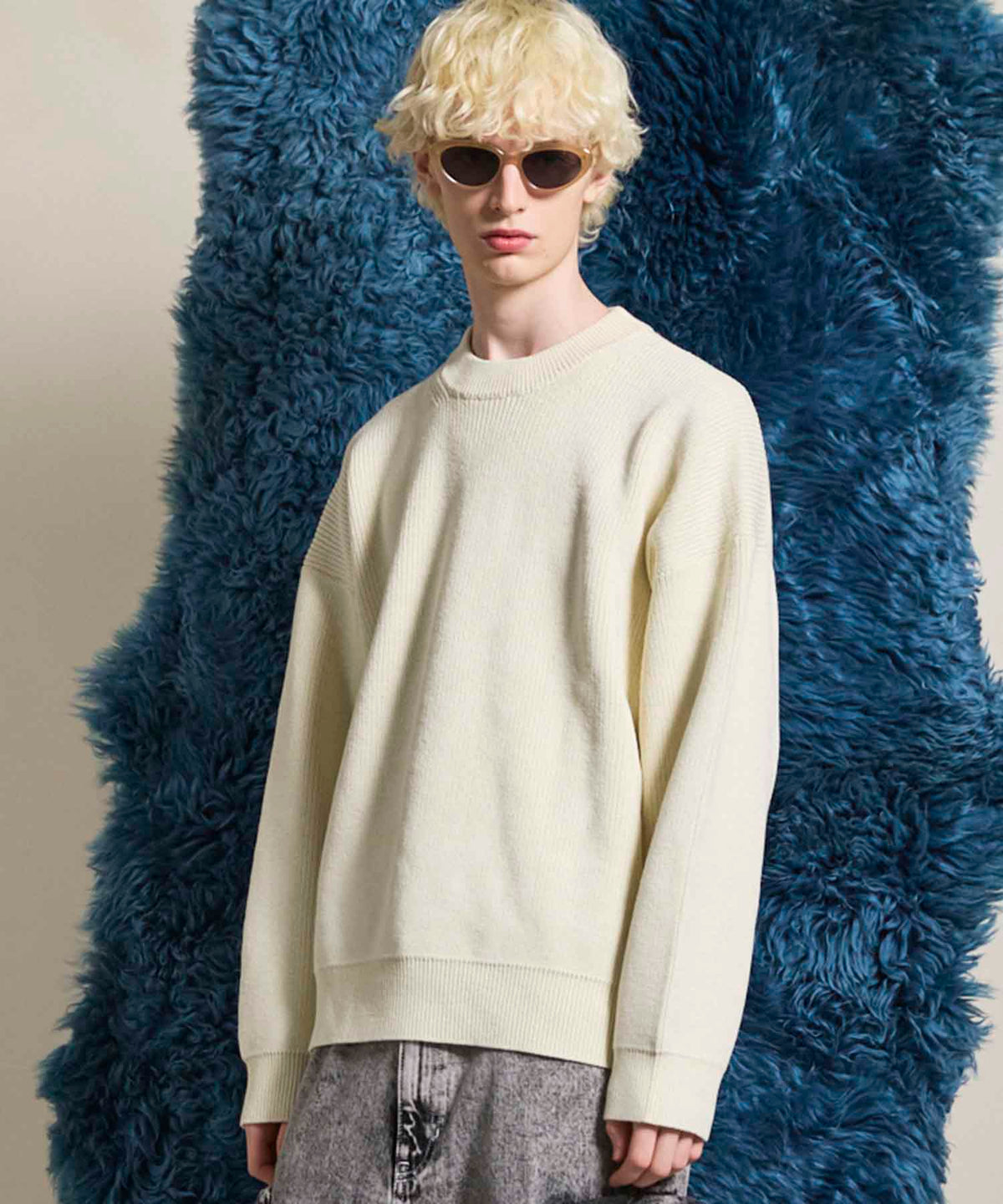 Prime-Over Pullover Crew Neck Knit