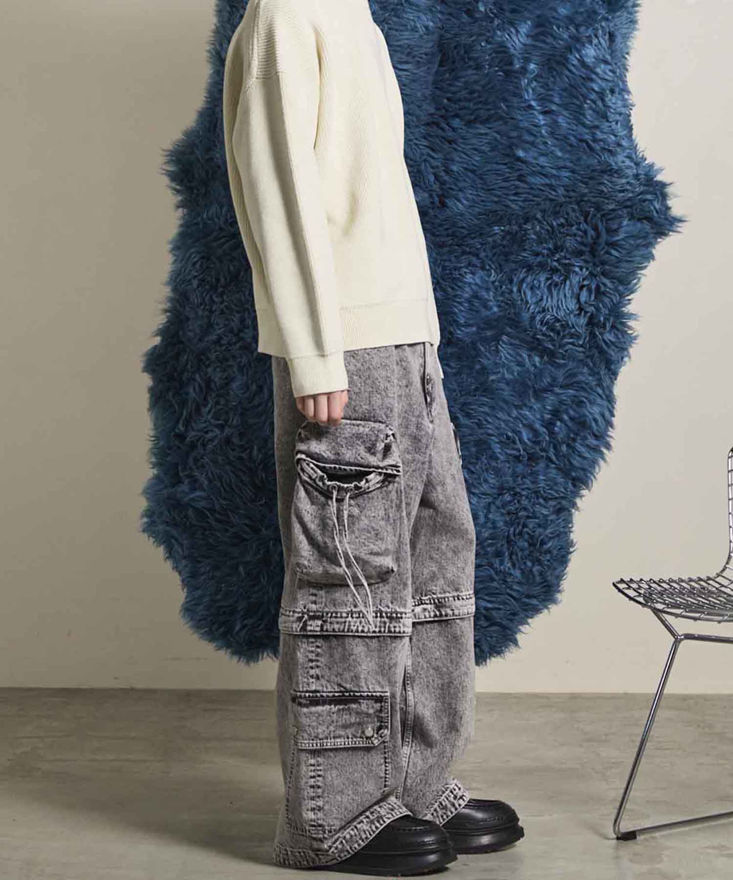 Big Pocket 2WAY Buggy Denim Cargo Pants