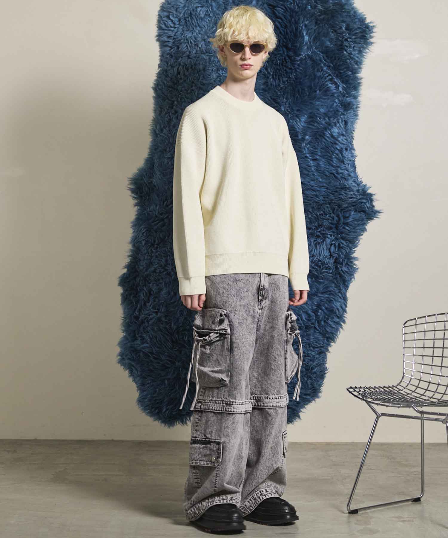 Gradation Short Length Prime-Over V-Neck Knit Pullover