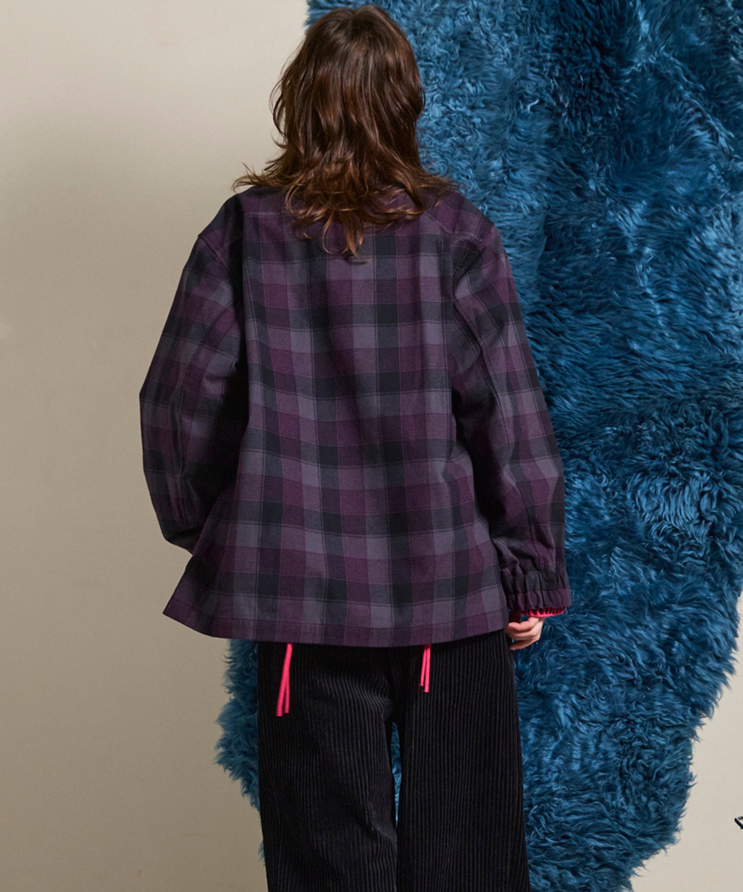 【Italian Dead Stock Fabric】Prime-Over Regular Collar Heavy-Weight Flannel Shirt