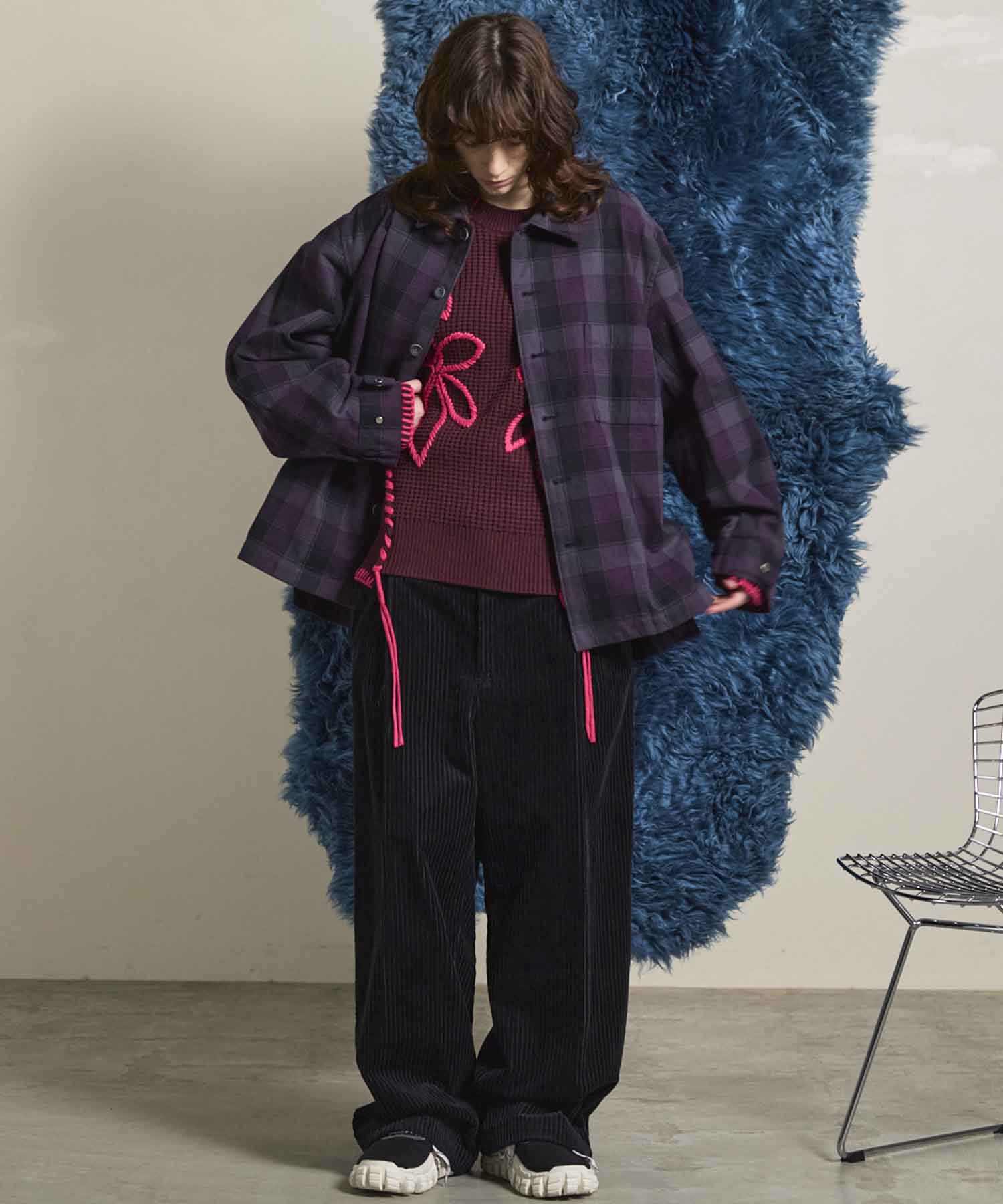 Gradation Short Length Prime-Over V-Neck Knit Pullover