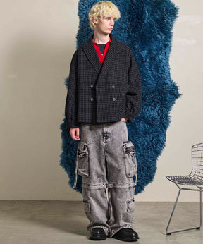 Big Pocket 2way Buggy Denim Cargo Pants