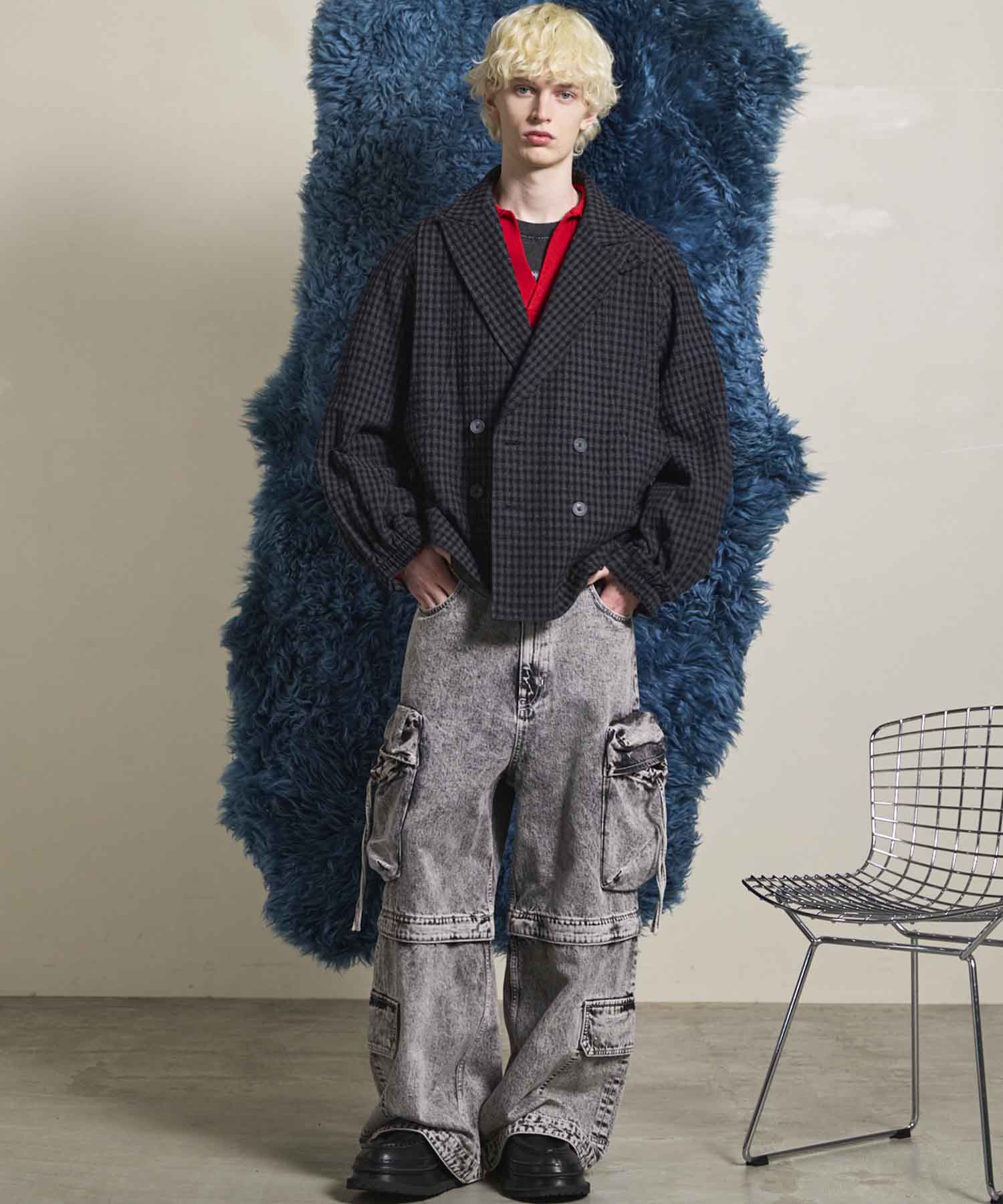 Gradation Short Length Prime-Over V-Neck Knit Pullover