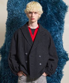 【Italian Dead Stock Fabric】Prime-Over Curved Pocket Jacket