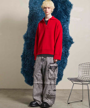 Big Pocket 2way Buggy Denim Cargo Pants