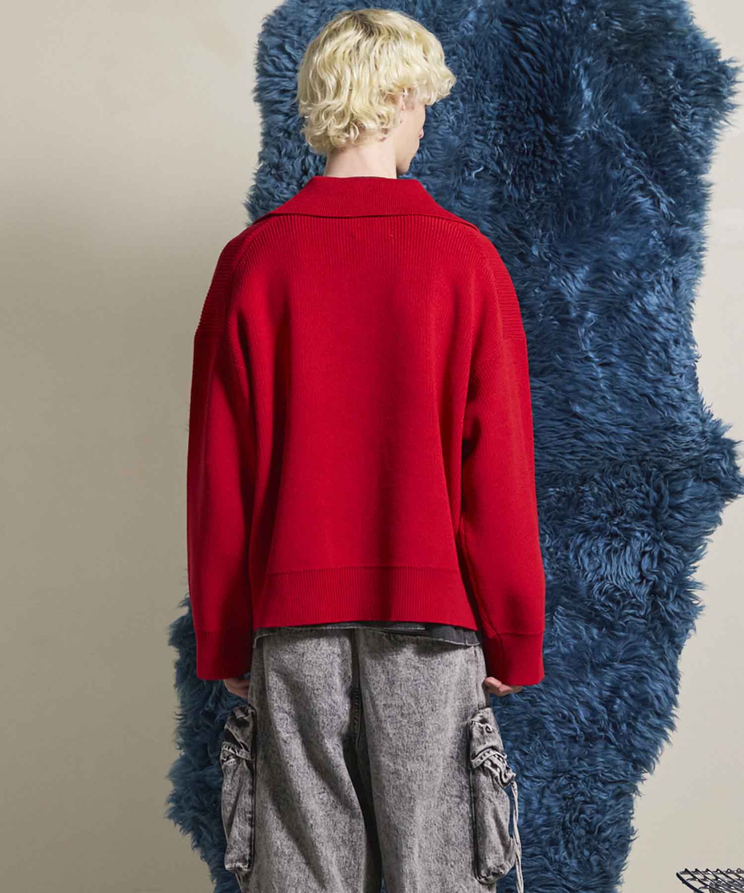 Gradation Short Length Prime-Over V-Neck Knit Pullover