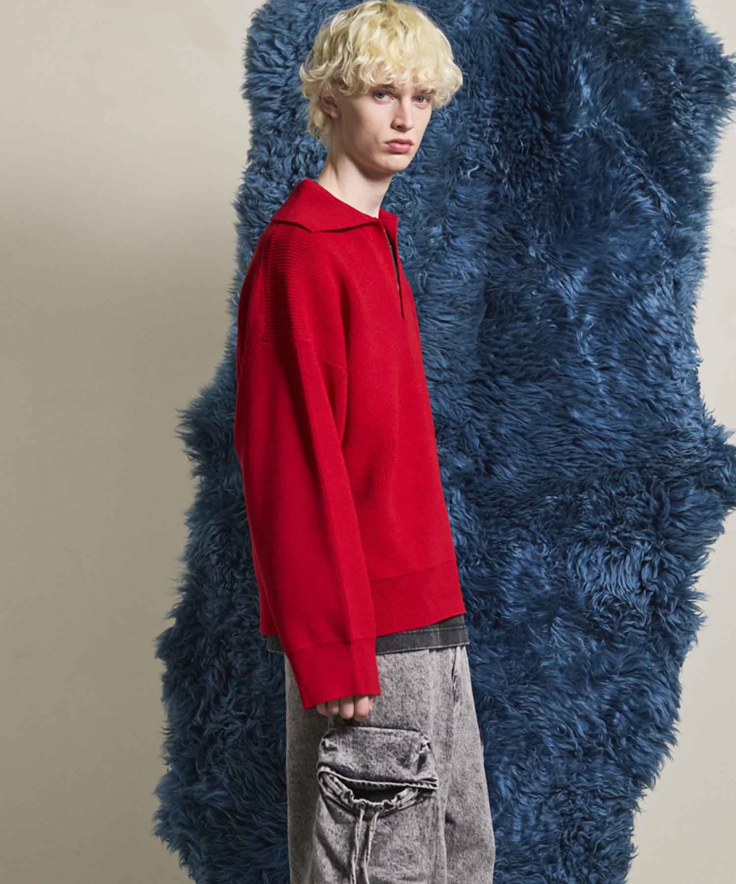 Gradation Short Length Prime-Over V-Neck Knit Pullover