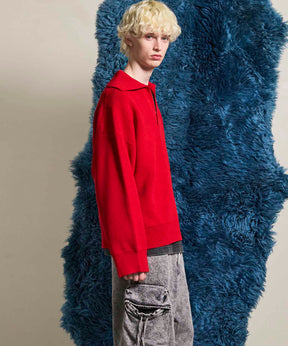 Gradation Short Length Prime-Over V-Neck Knit Pullover